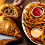 samosa and fries